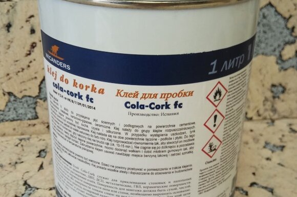 КЛЕЙ ДЛЯ МОНТАЖА ПРОБКИ COLA CORK 1L